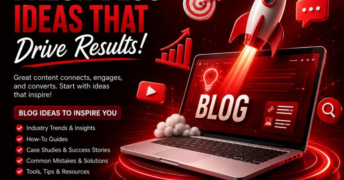 Fresh blog ideas that drive results with SEO optimized engaging content and business growth
