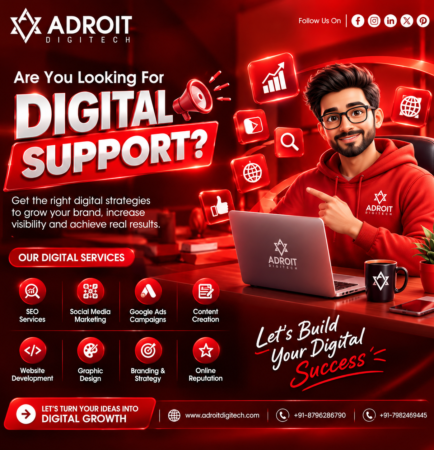 Adroit Digitech digital support services for business growth in Delhi NCR