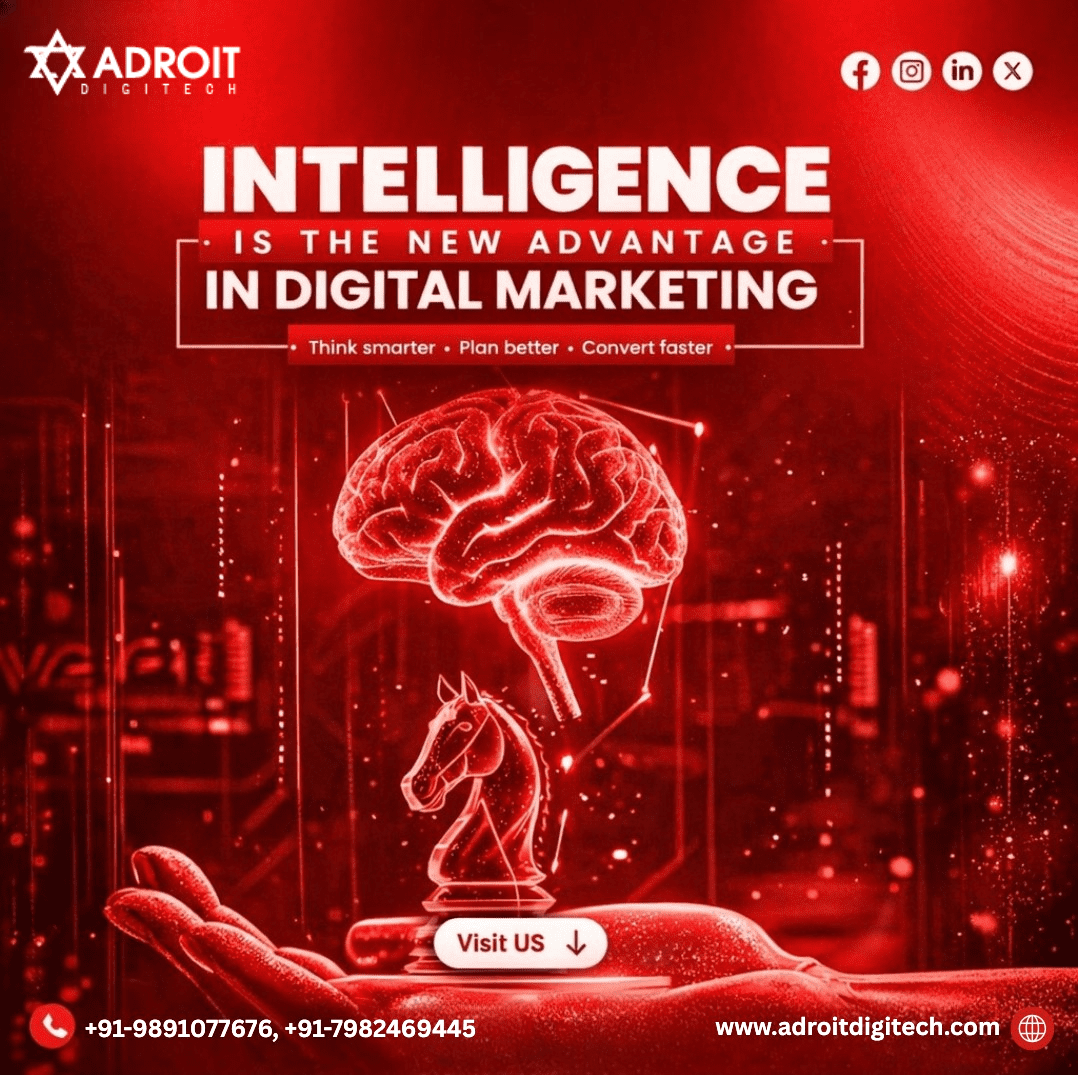 Intelligence Is the New Advantage in Digital Marketing—Adroit Digitech Leads the Way in Delhi NCR