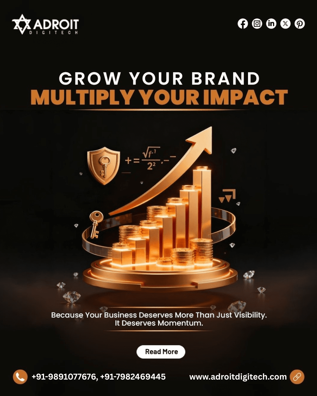 Grow Your Brand, Multiply Your Impact: Top Digital Marketing Agency in Delhi NCR – Adroit Digitech