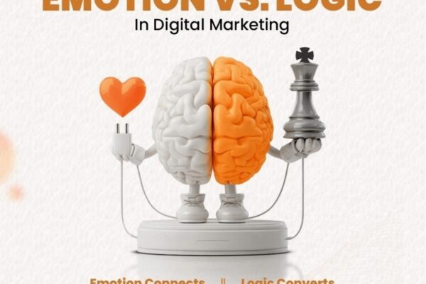 The Perfect Balance: Emotion vs Logic in Digital Marketing – A Growth Blueprint by Adroit Digitech