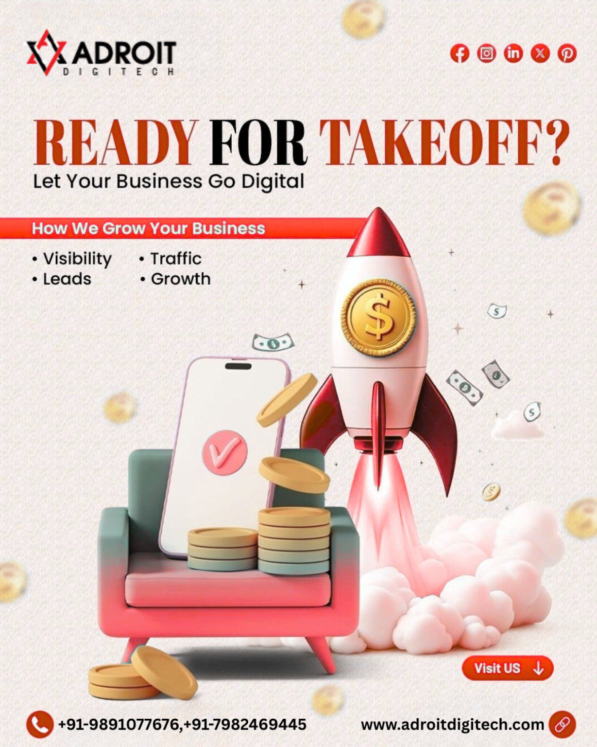 Ready for Takeoff? Launch Your Business Growth with Adroit Digitech