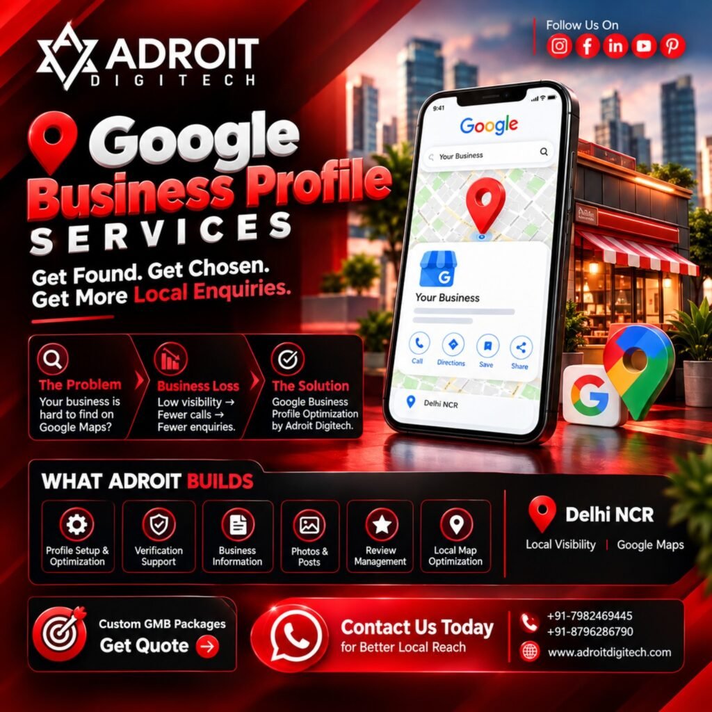 Google Business Profile Services for local businesses in Delhi NCR