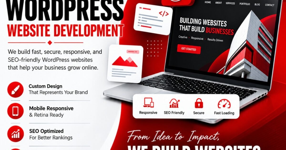 Professional WordPress website development services for businesses in Delhi NCR