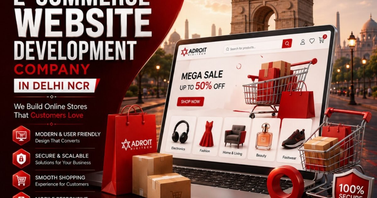 Best e-commerce website development company in Delhi NCR building secure and SEO-friendly online stores