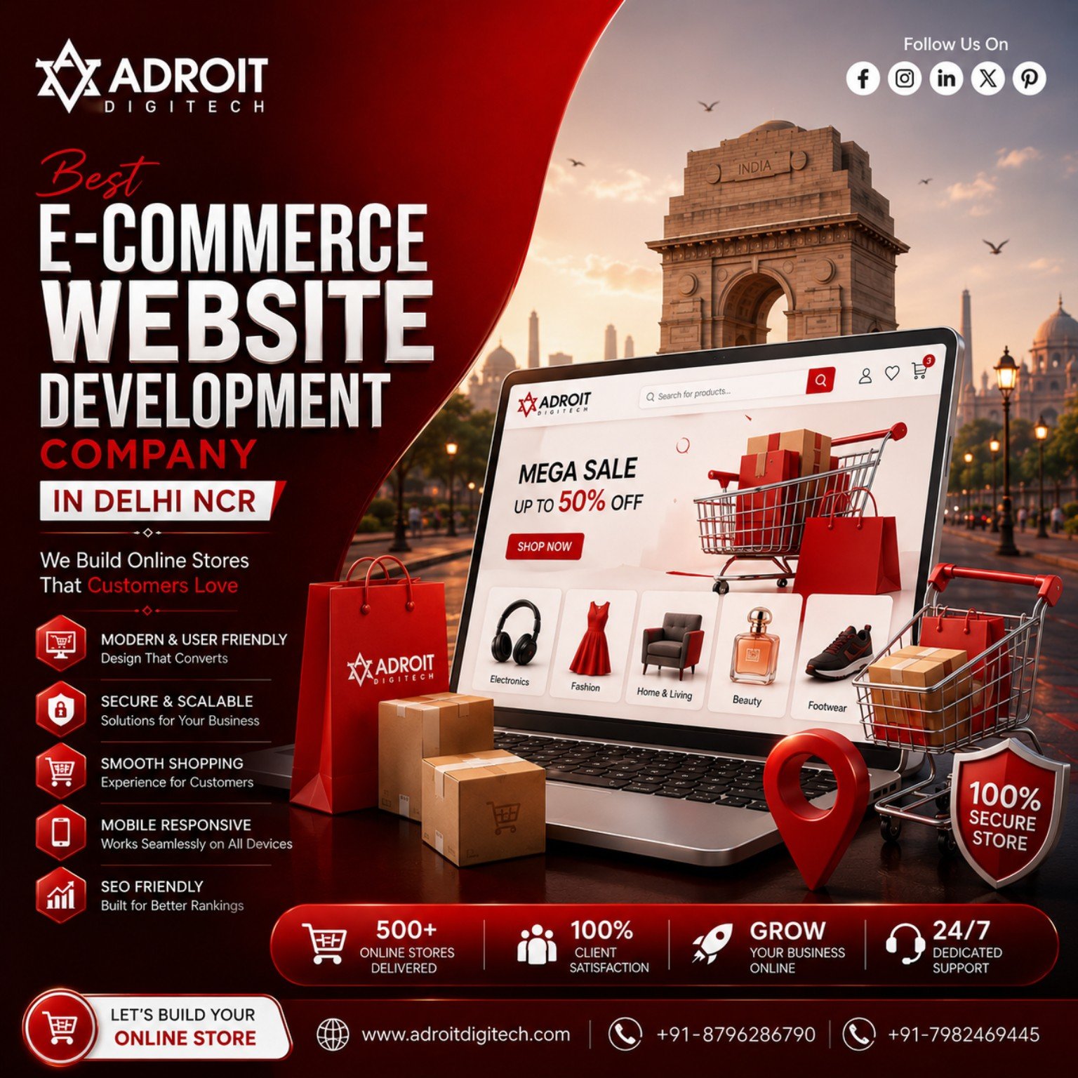 Best e-commerce website development company in Delhi NCR building secure and SEO-friendly online stores