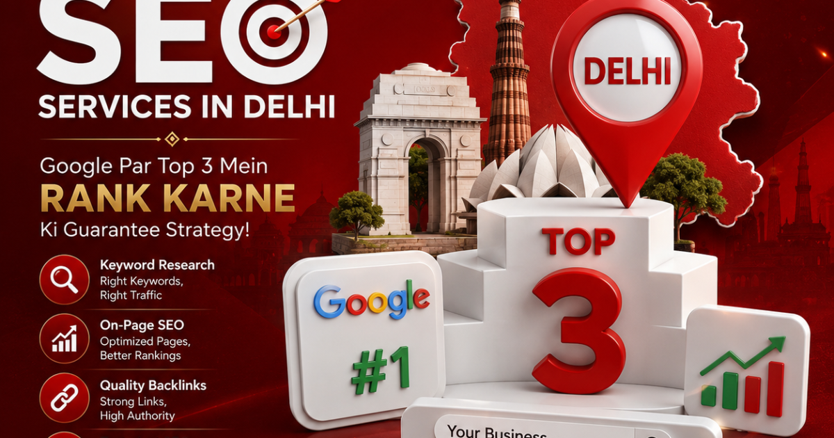 Website SEO Services in Delhi – Google Top 3 Ranking Strategy