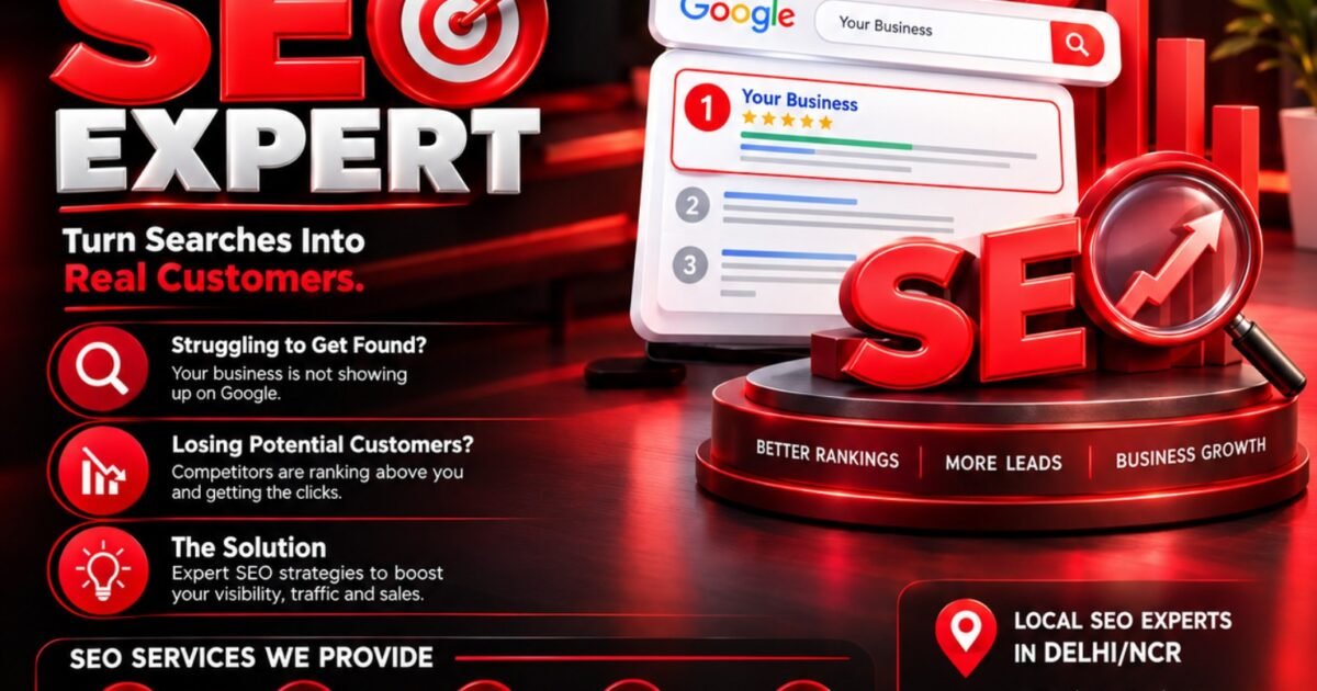SEO Expert in Delhi NCR helping businesses rank higher on Google and get more traffic