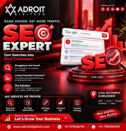 SEO Expert in Delhi NCR helping businesses rank higher on Google and get more traffic
