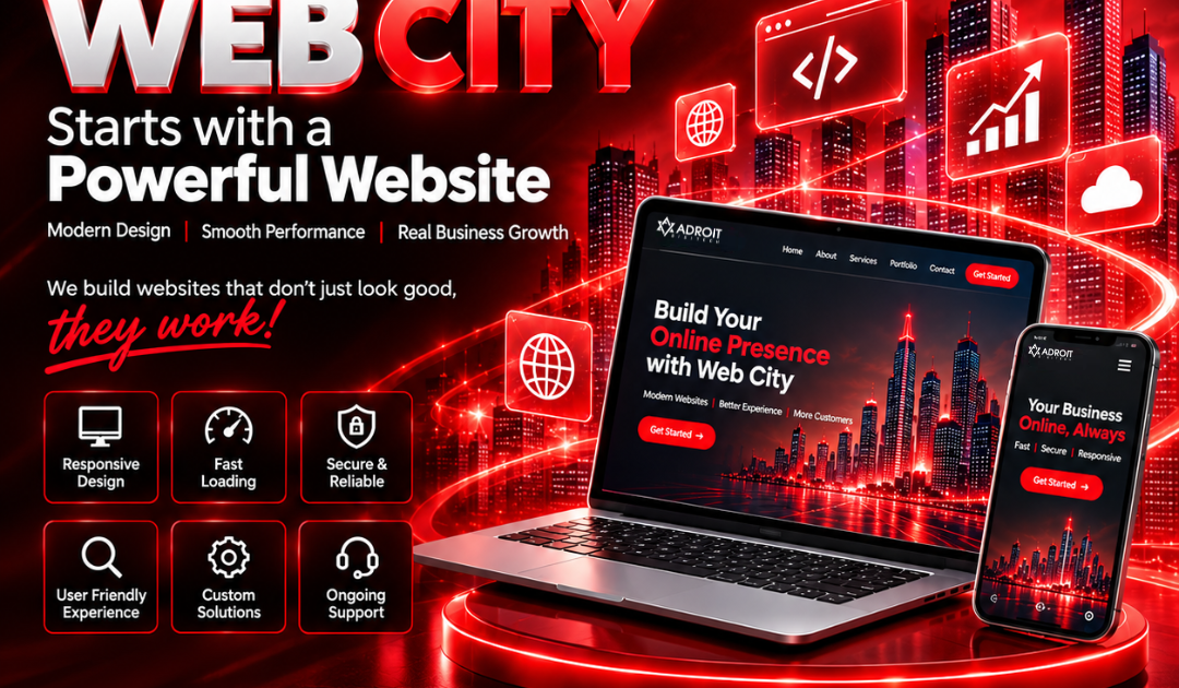 Powerful website design and development with responsive laptop and mobile experience