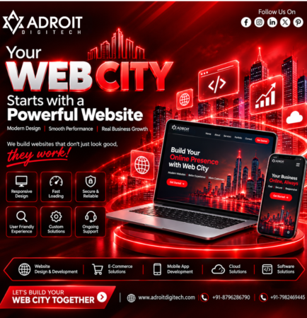Powerful website design and development with responsive laptop and mobile experience
